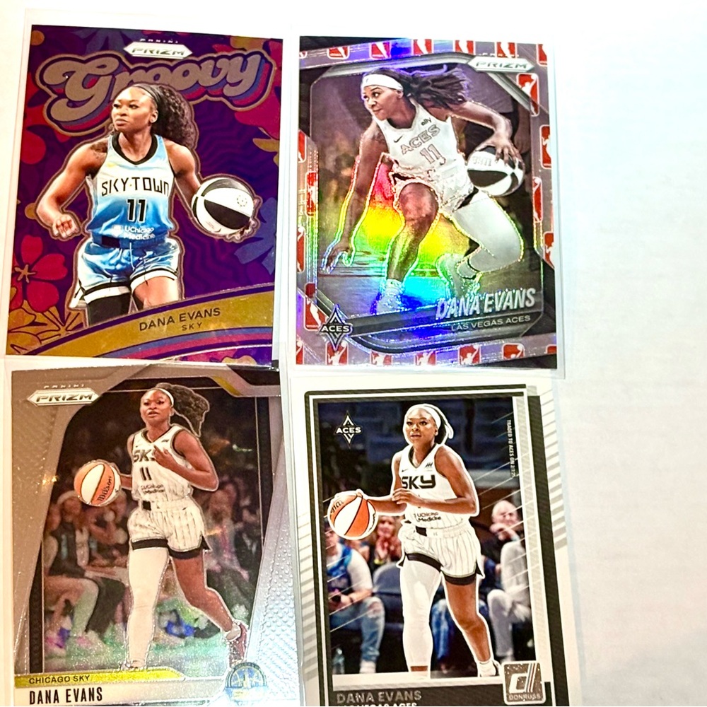 Dana Evans Basketball Cards Chicago Sky Las Vegas Aces